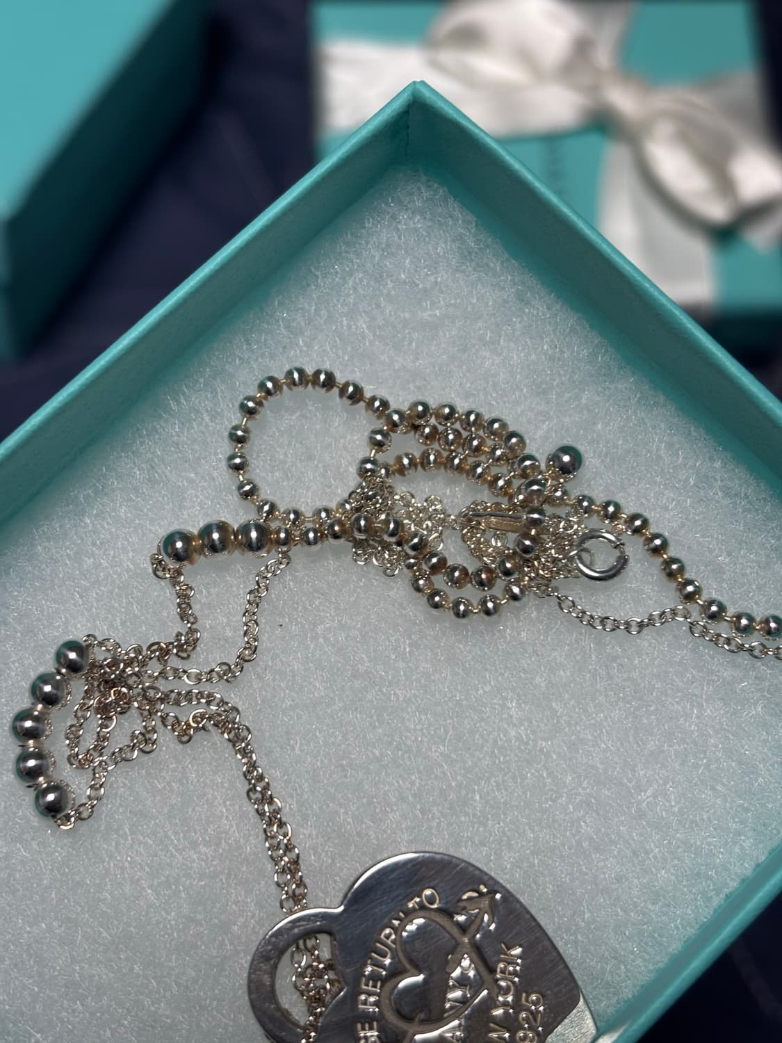 티파니 목걸이 상자, 리본, 포함 상품이미지4