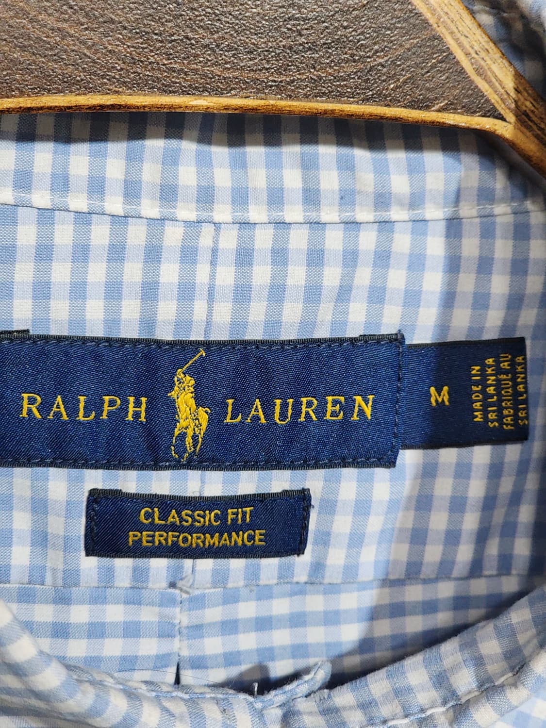(L) 랄프로렌 폴로 남방 체크 셔츠 로고 캐주얼  상품이미지3