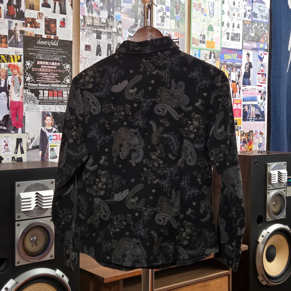 JPN 코듀로이 블랙 에스닉 셔츠 상품이미지4