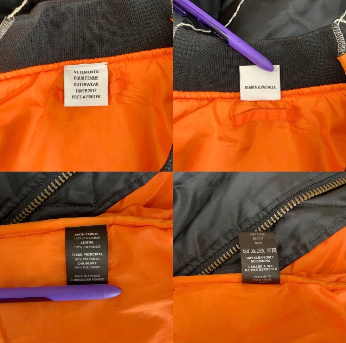 [OS] 베트멍 초판 절개 봄버 자켓 블랙 상품이미지8