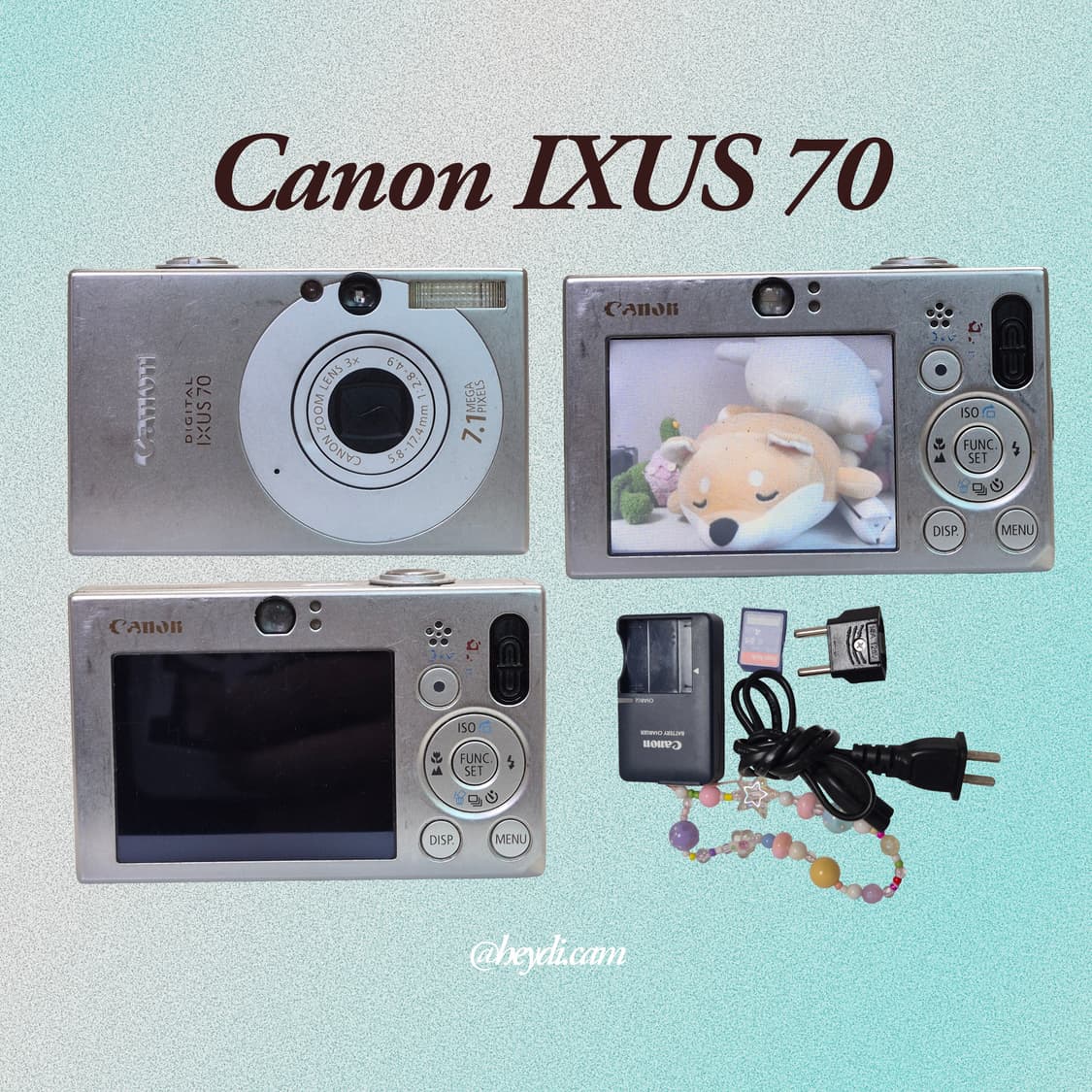 (강민경 아이브 리즈 은채) 캐논 ixus70실버 상품이미지2