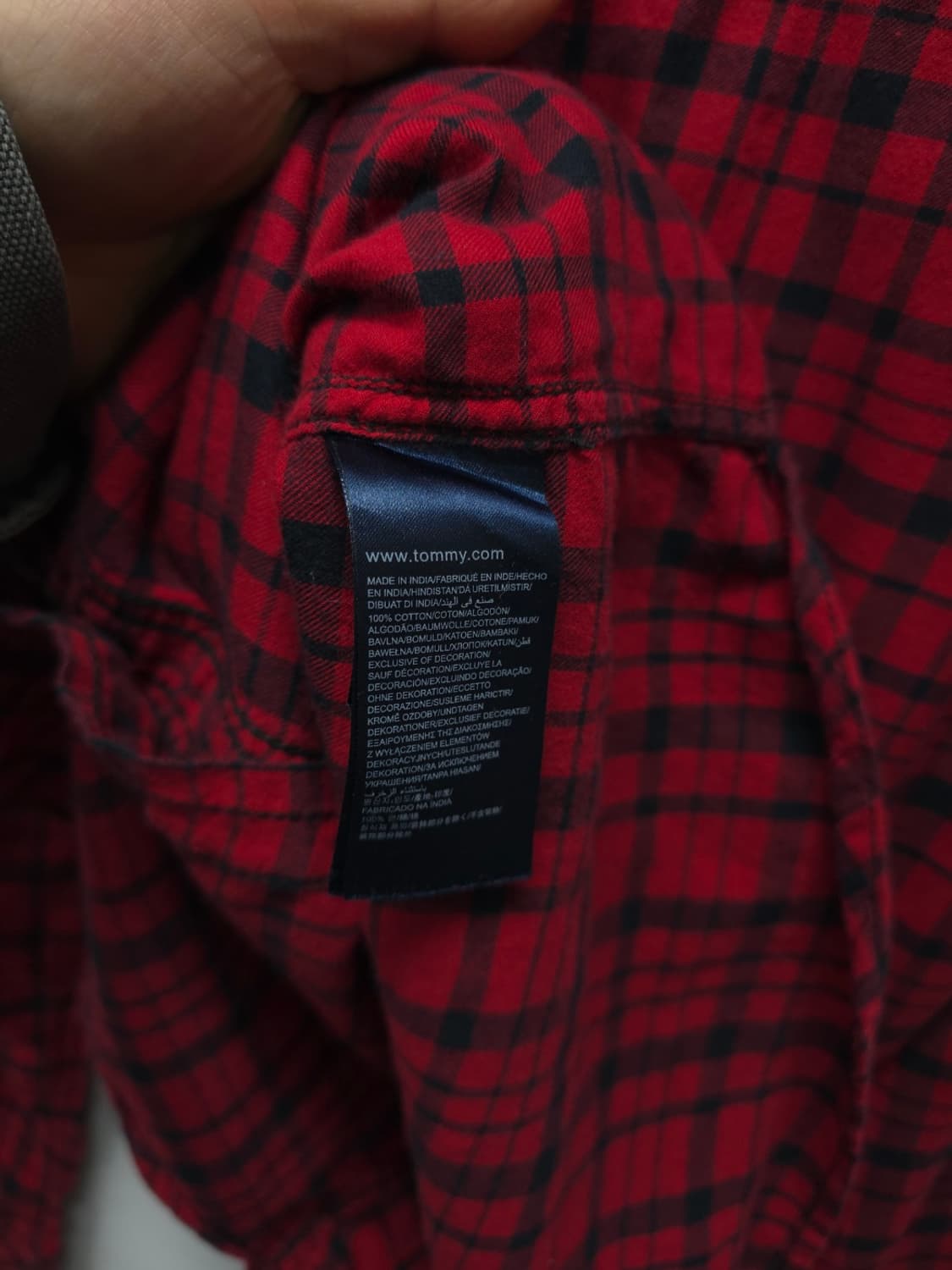 힐피거데님 레드 체크셔츠 ( 여성 상품이미지10