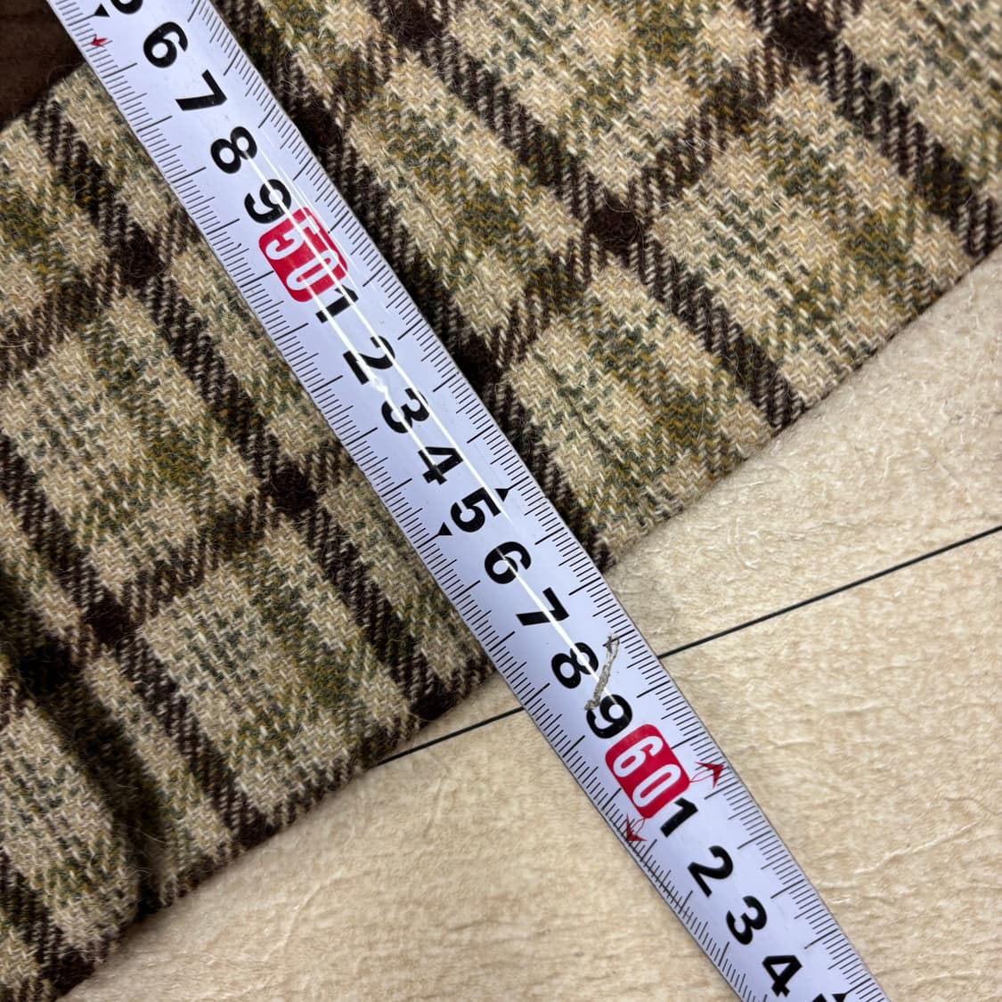 일본 빈티지 체크 울 자켓 상품이미지4