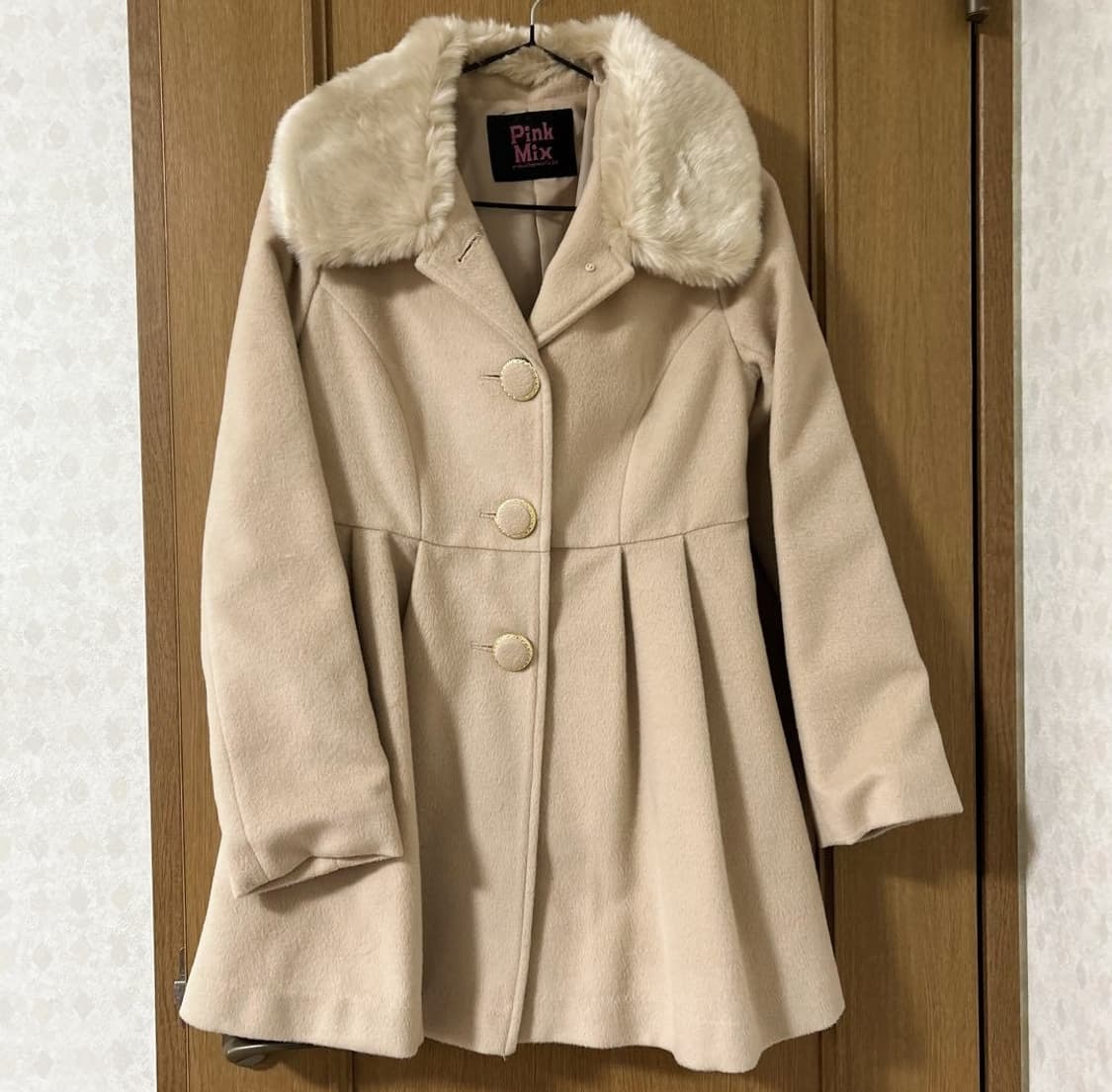 빈티지 플리츠코트 달천대장 라떼히메로맨틱갸루 로걀탑 스나계 캐캐체핀터깔 상품이미지2