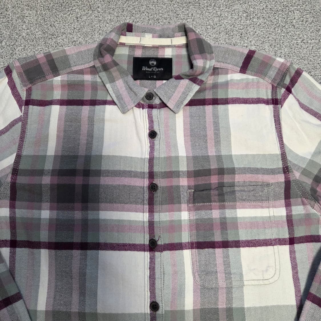 Wind River 윈드리버 플란넬 체크셔츠 L(100) 상품이미지2