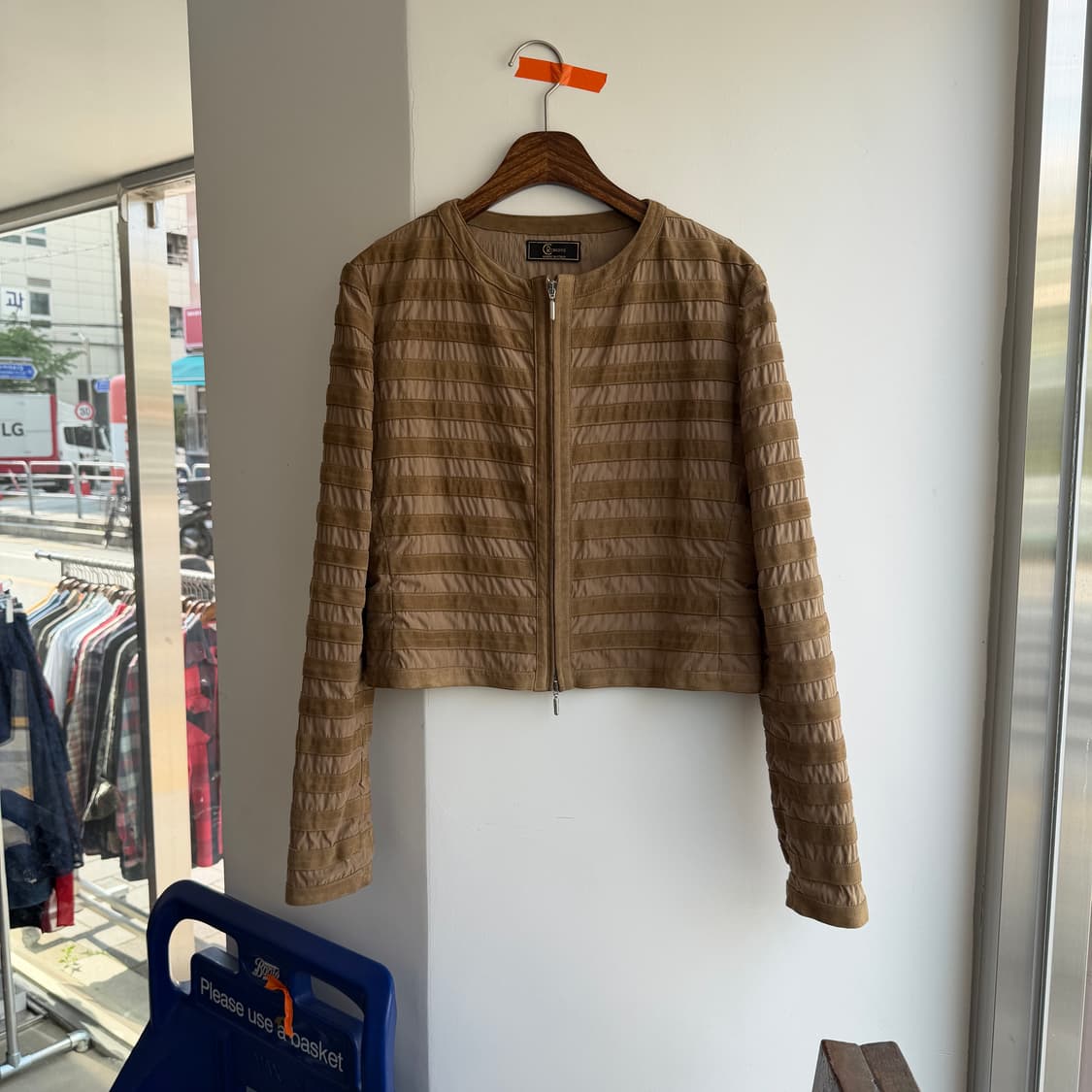 ltaly vtg 스웨이드 크롭 자켓 상품이미지1