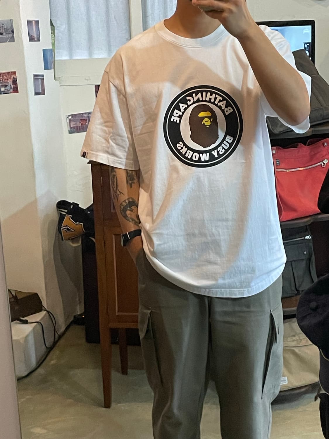 베이프 Bape Busy Works 반팔 2XL 상품이미지9