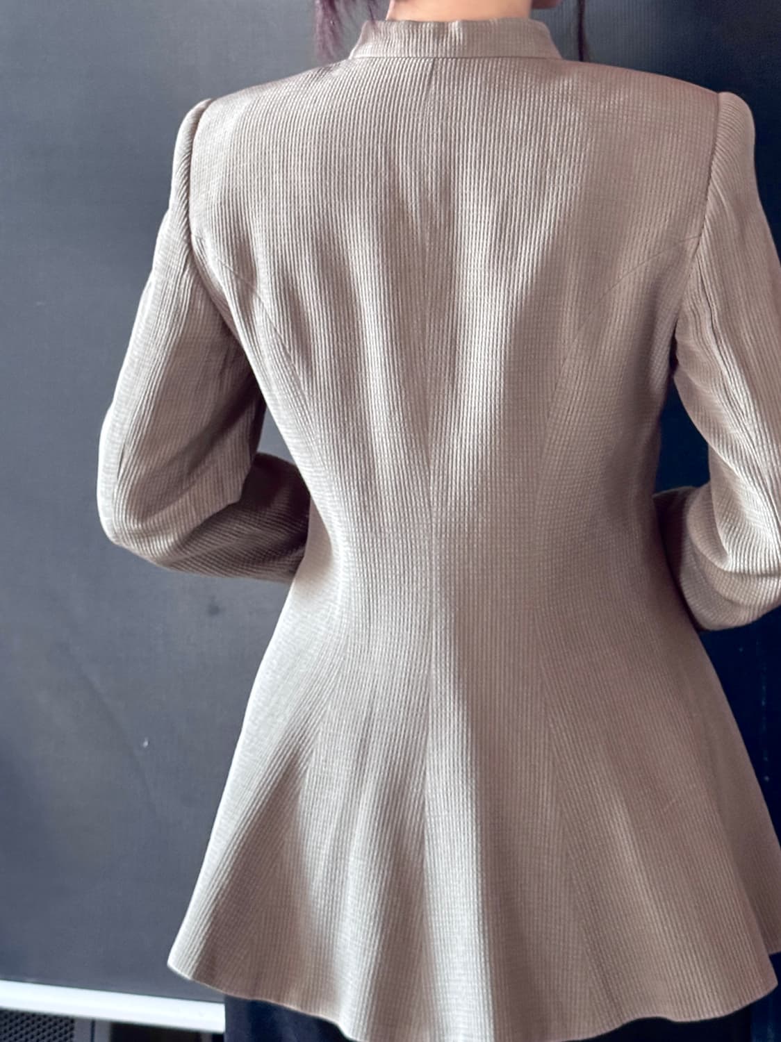 (아카이브)90s 조르지오 아르마니 비대칭 자켓 울 실크 아트피스 상품이미지6