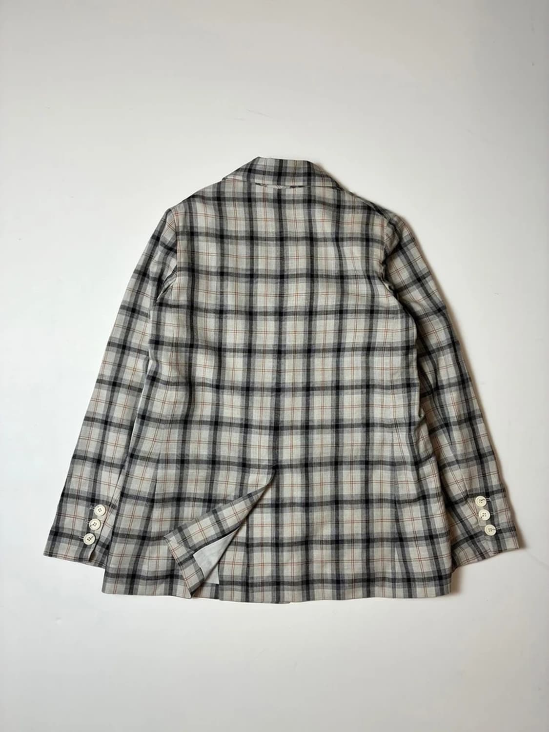 스튜디오 니콜슨 18ss 린넨 블렌드 체크 블레이저 PN8268 상품이미지5