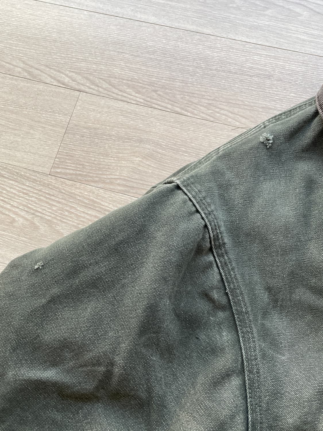 칼하트 J22 mos 모스 그린 디트로이트 아크틱 자켓 빈티지 상품이미지7