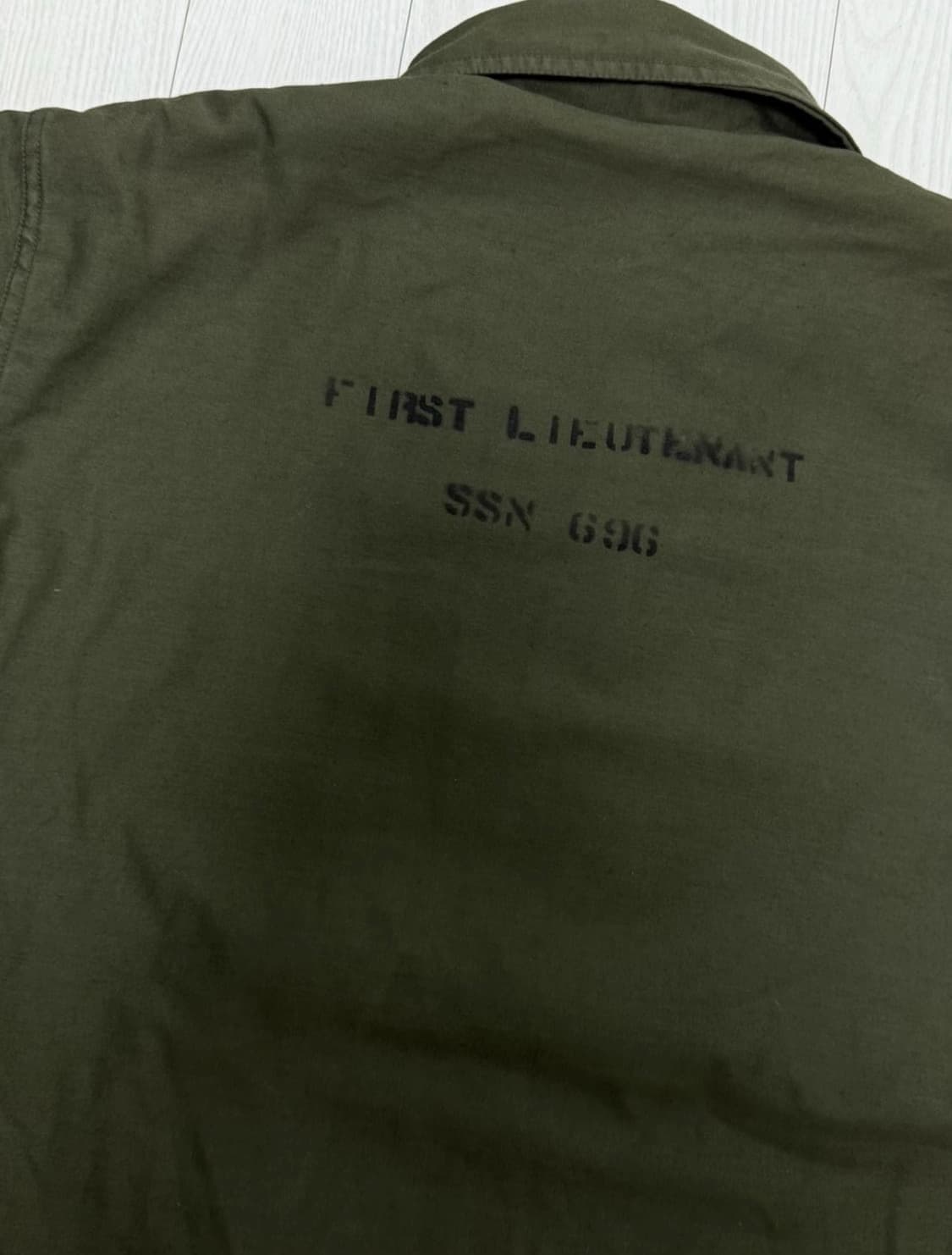 80s 미군 A-2 스텐실 덱자켓 L 상품이미지4