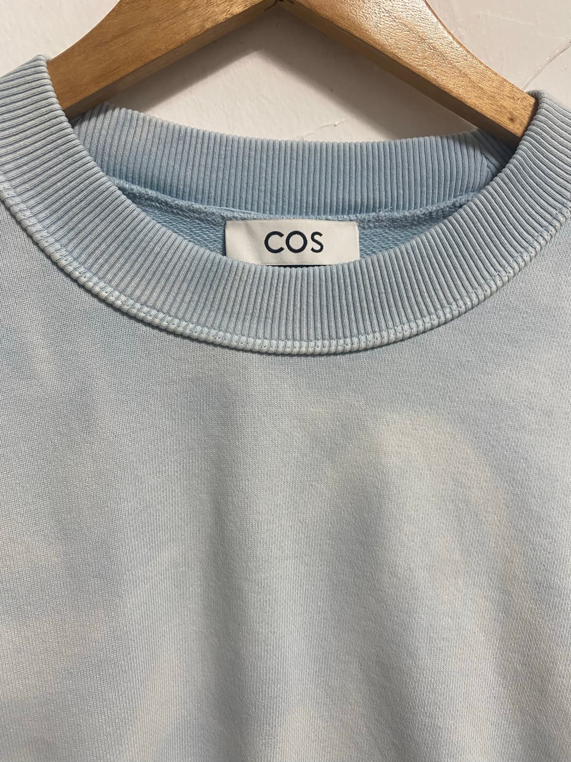 COS 스카이 가먼츠 워싱 오버핏 스웻 L 상품이미지2