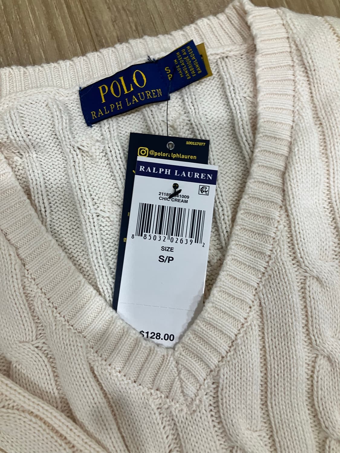 폴로 랄프로렌 v넥니트 상품이미지2