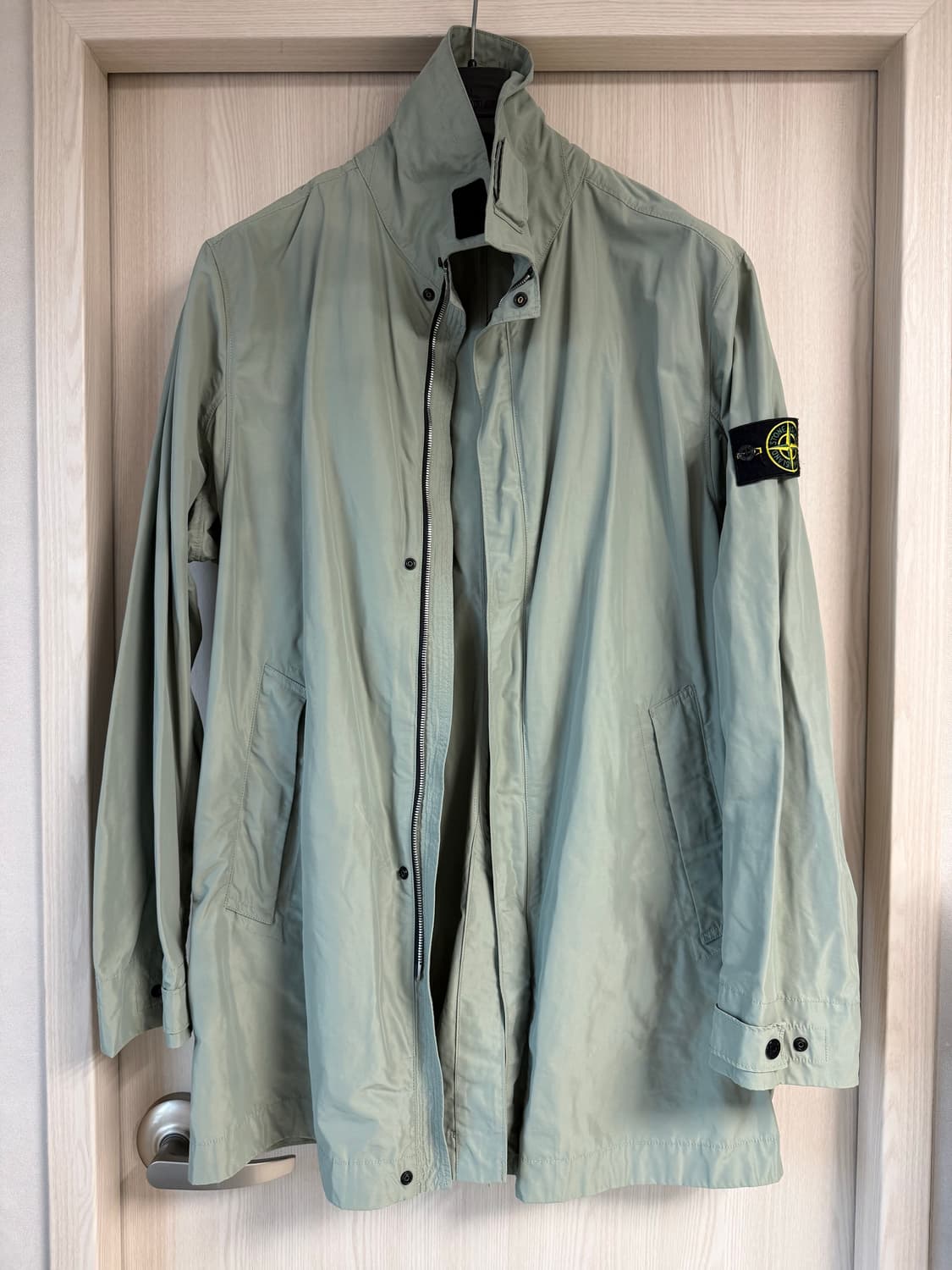 [XL] 19ss 스톤아일랜드 마이크로랩스 반코트 그레이민트 상품이미지1