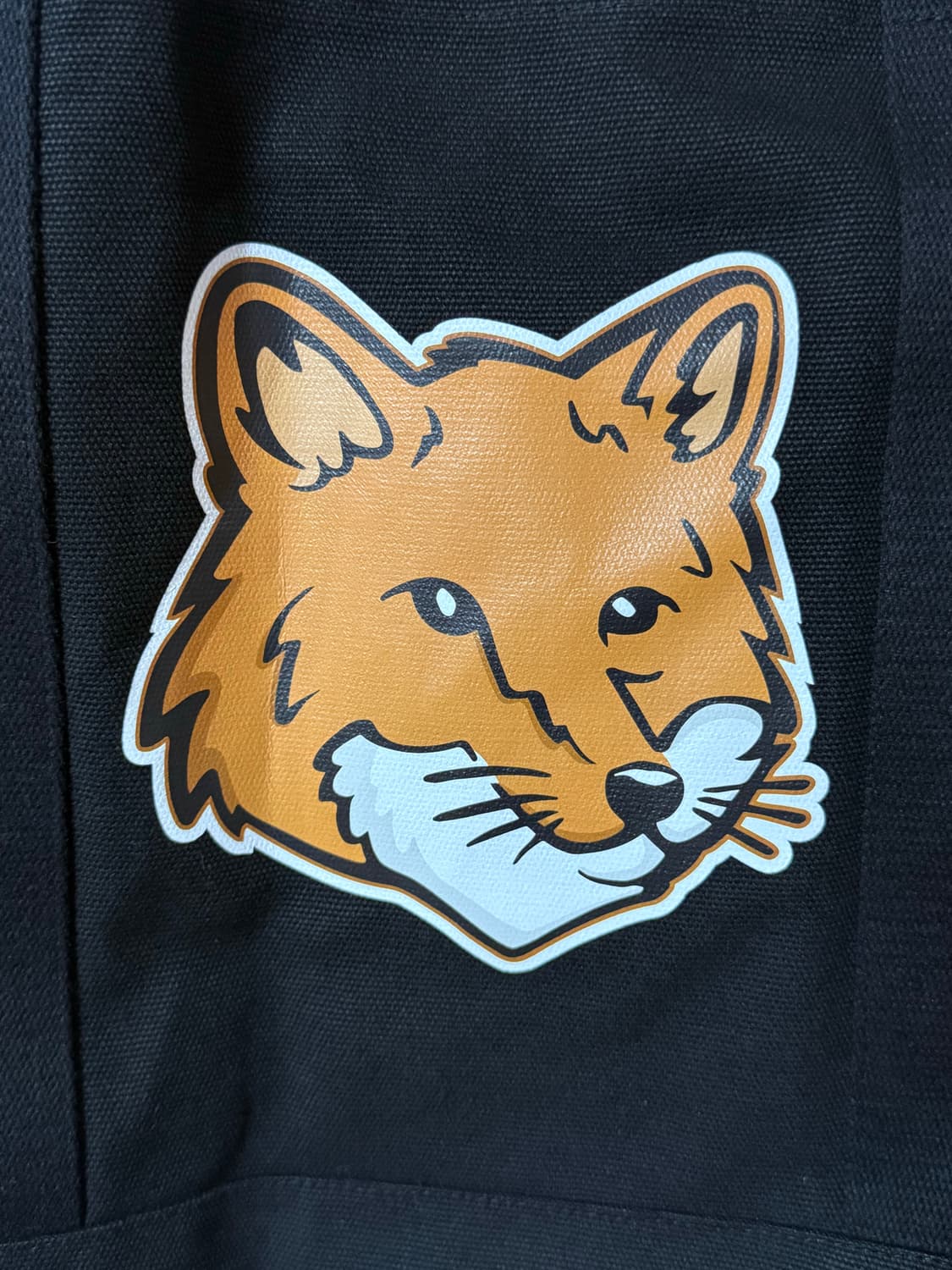 무료배송) 메종키츠네 폭스 헤드 블랙 토트백 상품이미지7