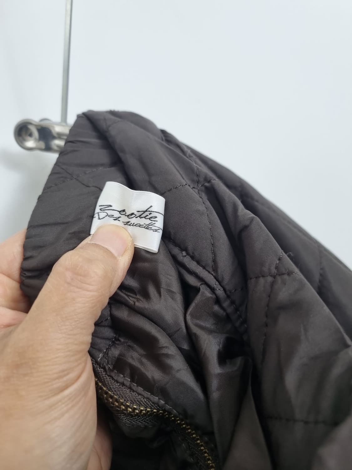 ZOOTIE 브라운 퀄팅 누빔 스커트  상품이미지7