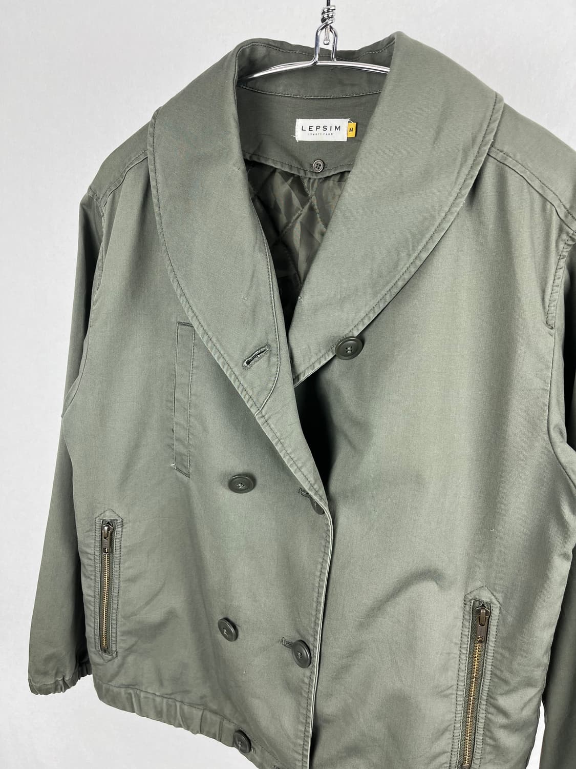 Vintage 코튼 카키컬러 밀리터리 자켓 상품이미지3
