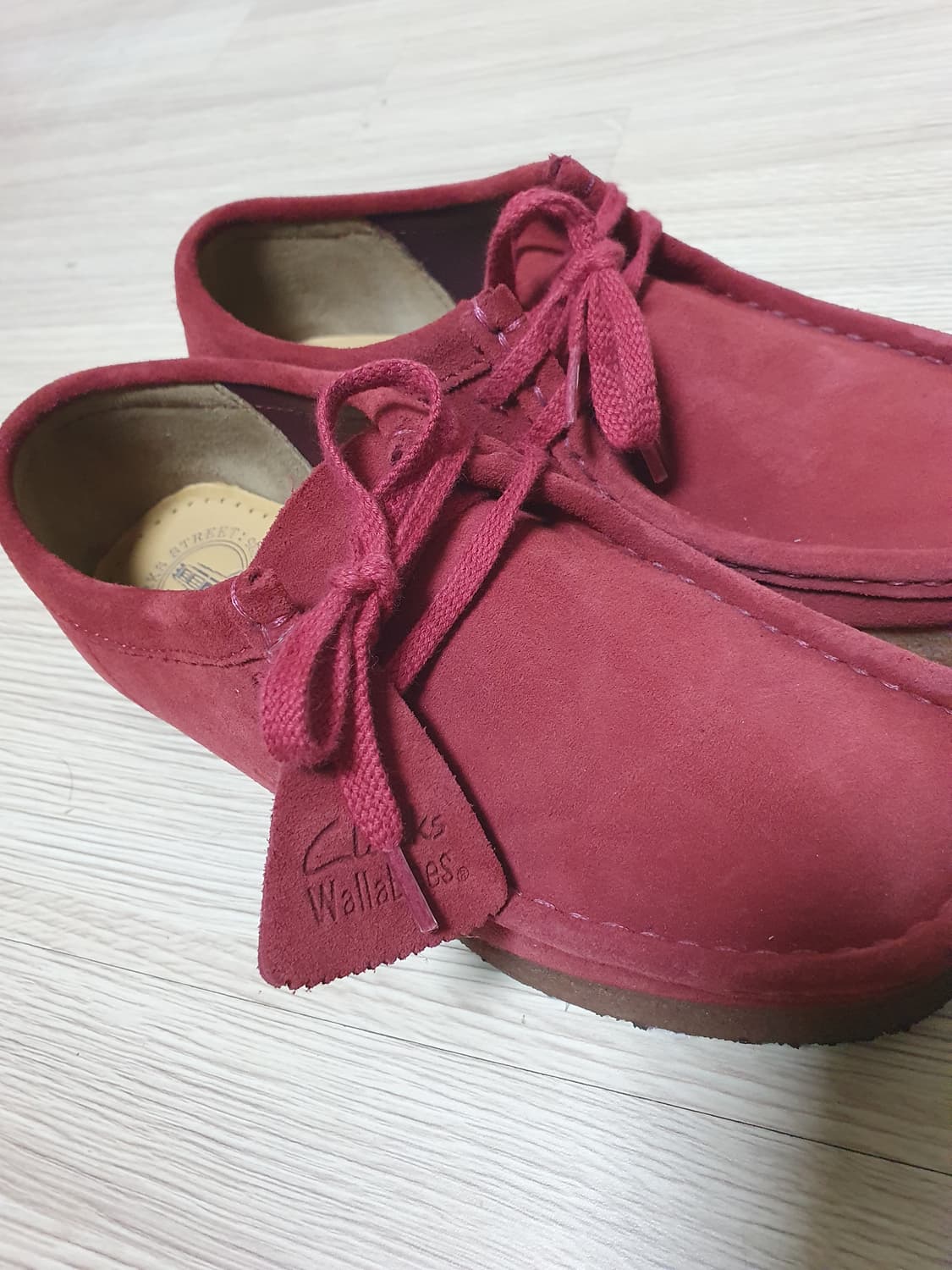 클락스 왈라비 메이플 스웨이드 레드 240 상품이미지8