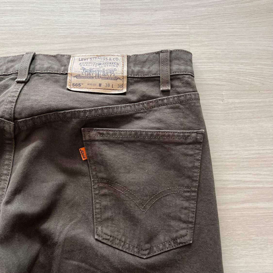 [38X30] 90s 빈티지 리바이스 565 브라운 상품이미지5