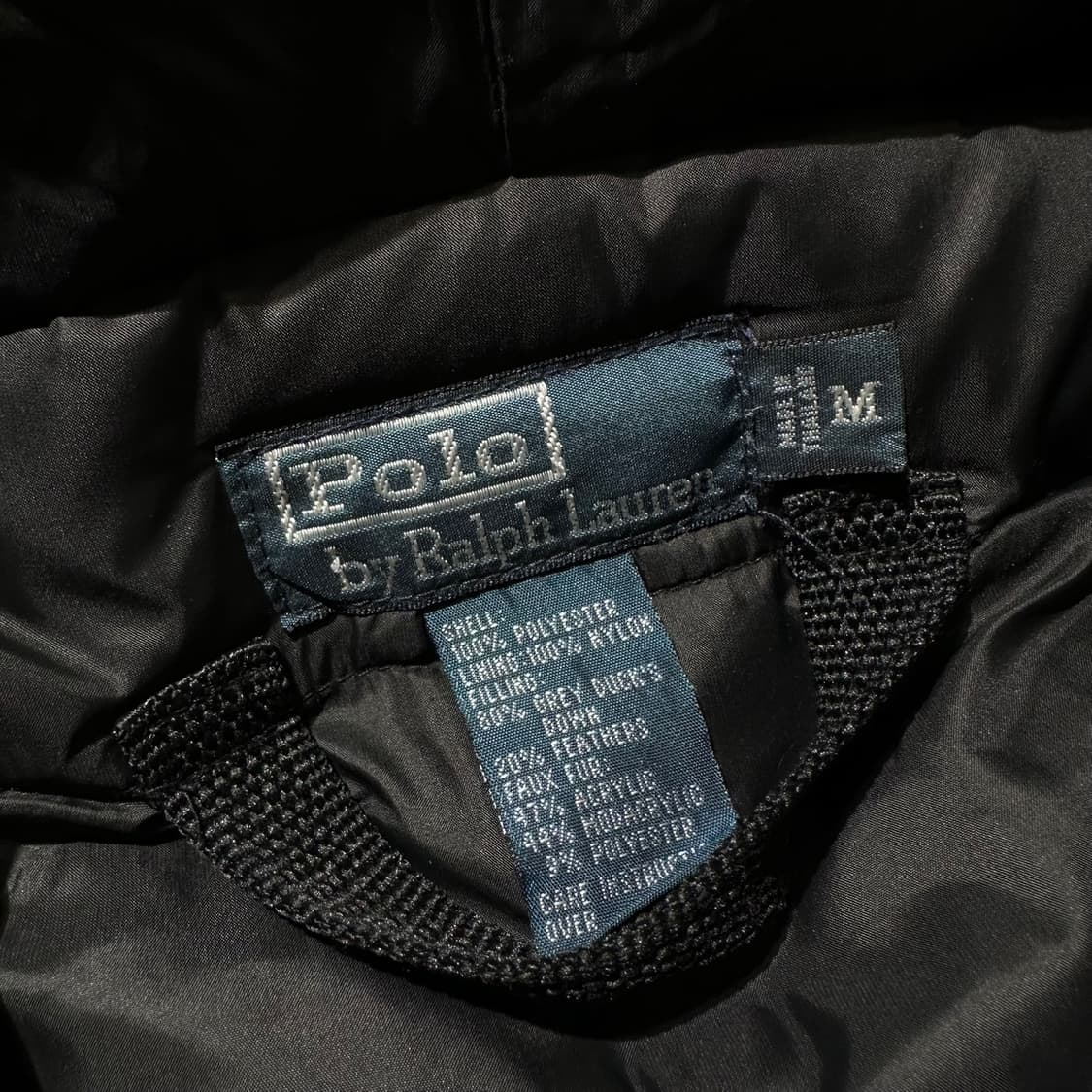 폴로 랄프로렌 캐나다군 IECS 덕다운 패딩 파카 블랙 상품이미지5