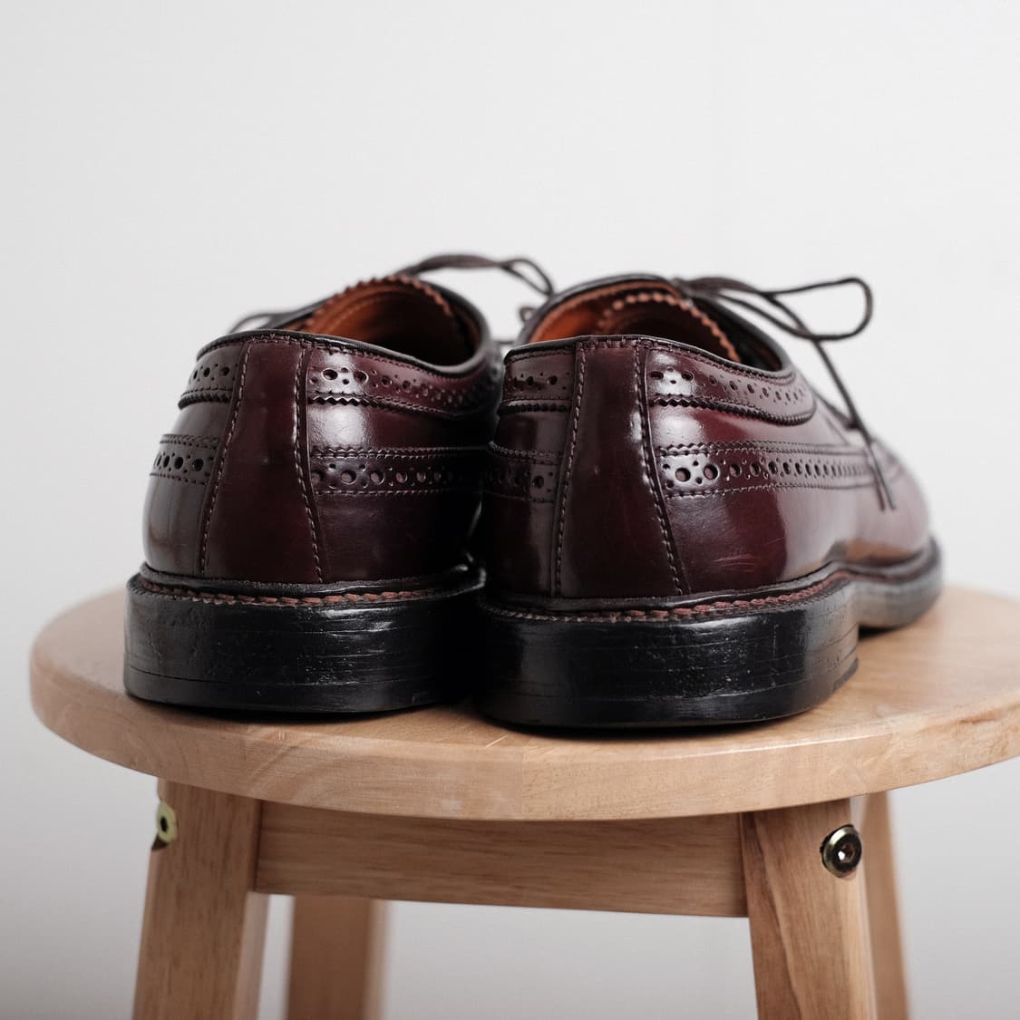 알든 975 9D(270-275)사이즈 버건디 코도반 윙팁 더비 상품이미지4