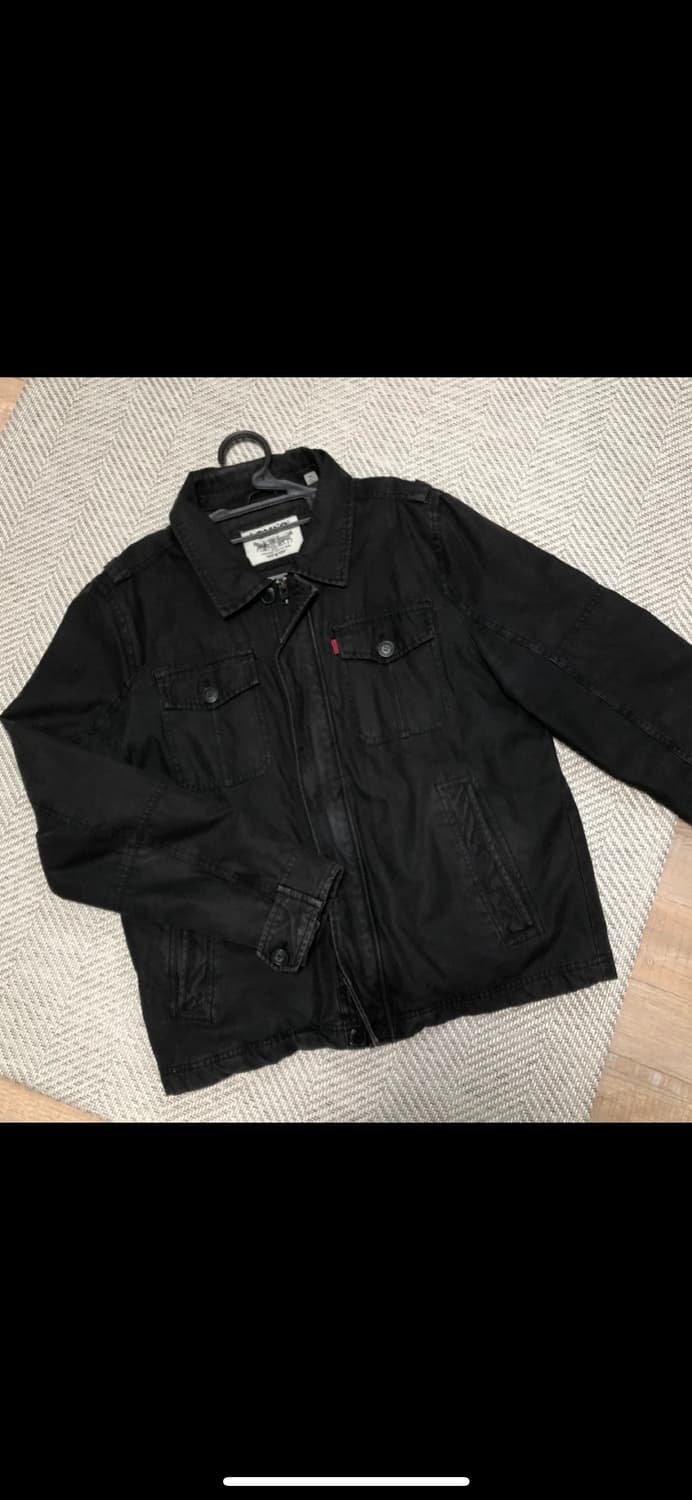 빈티지 리바이스 블랙 누빔 자켓 상품이미지1
