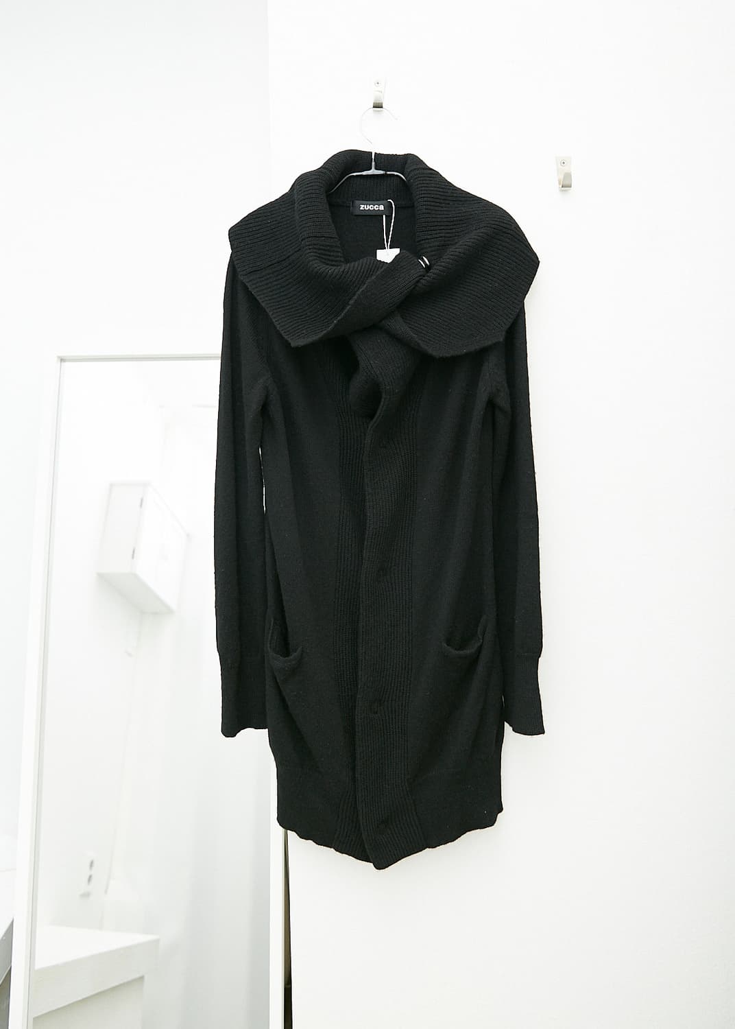 High Neck Ribbed Cardigan 상품이미지1