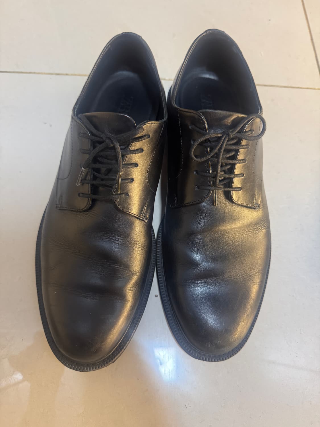 zara 자라 소가죽 레더 에센셜 더비슈즈 구두 43사이즈 판매 상품이미지1