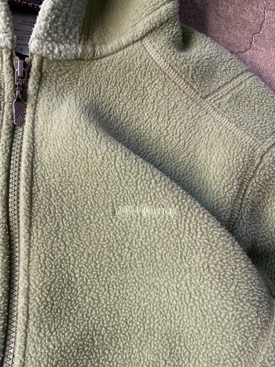 00s Patagonia Synchilla Lime Fleece Hood 상품이미지6