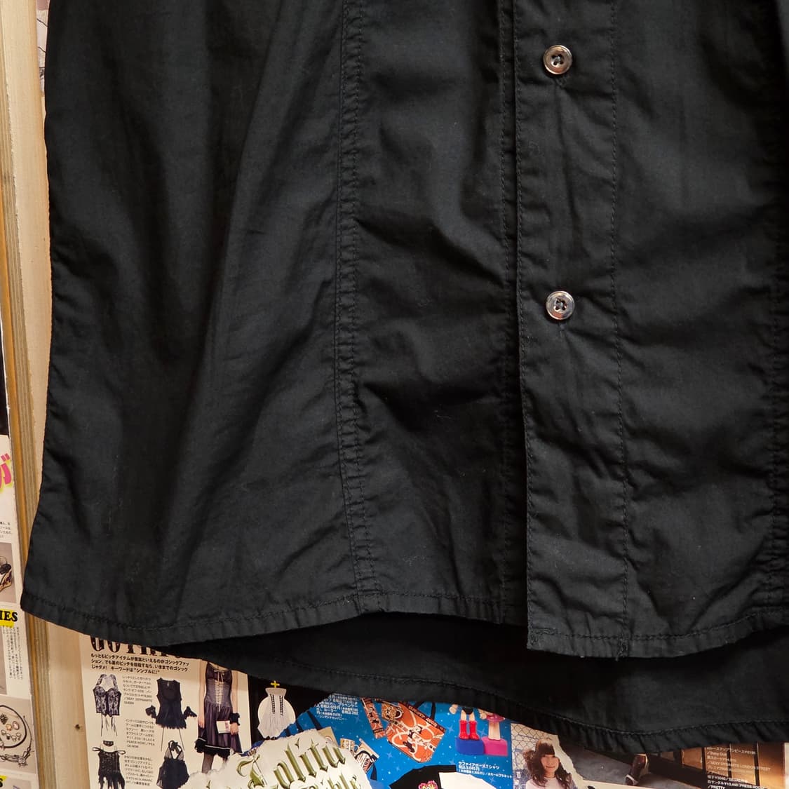 JPN 크레이지 데빌 투포켓 자수 반팔 셔츠 상품이미지3