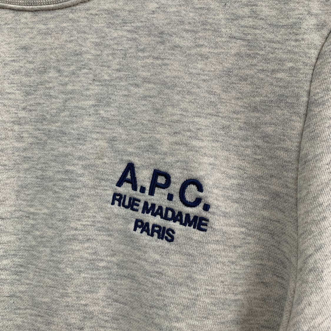 M A.P.C. 아페쎄 여성 로고 자수 멜란지 스웻셔츠 맨투맨 상품이미지3