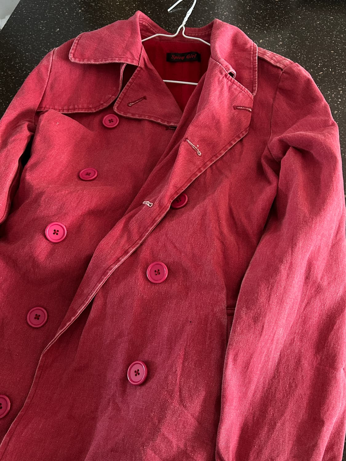 스파이시걸 레드 투버튼 코트 (슬림핏) 상품이미지2