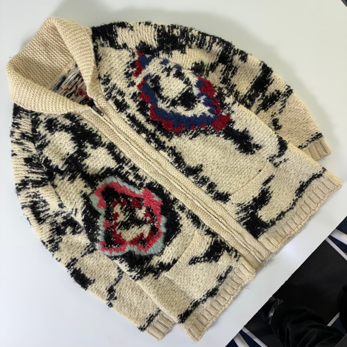 Isabel marant  이자벨 마랑 아이보리 헤비울 니트집업 가디건  상품이미지2