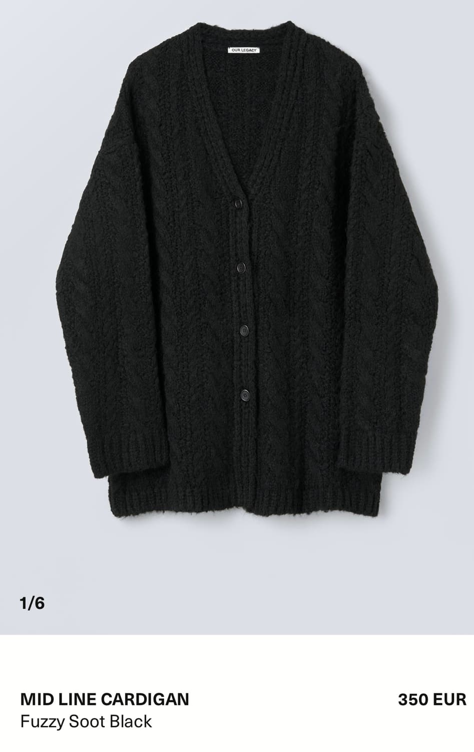 아워레가시 미드라인 가디건 2way 36사이즈 상품이미지3