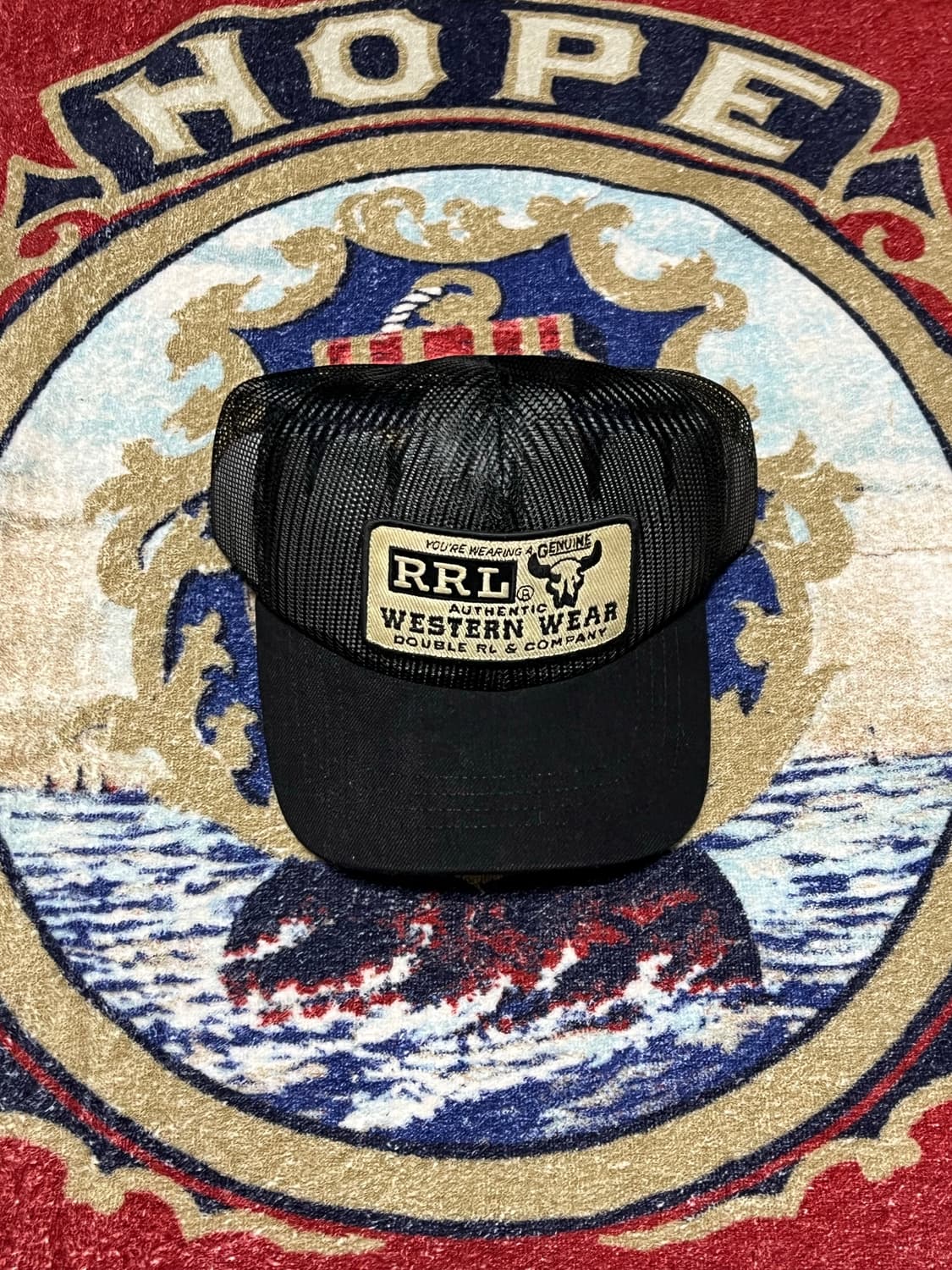 RRL 데님 메시 빌 트러커 캡  상품이미지3