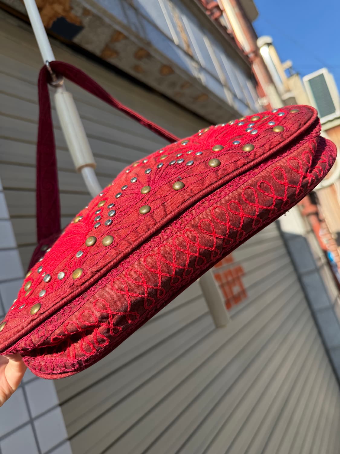 아네스베 스터드 웨스턴 숄더 백 상품이미지3