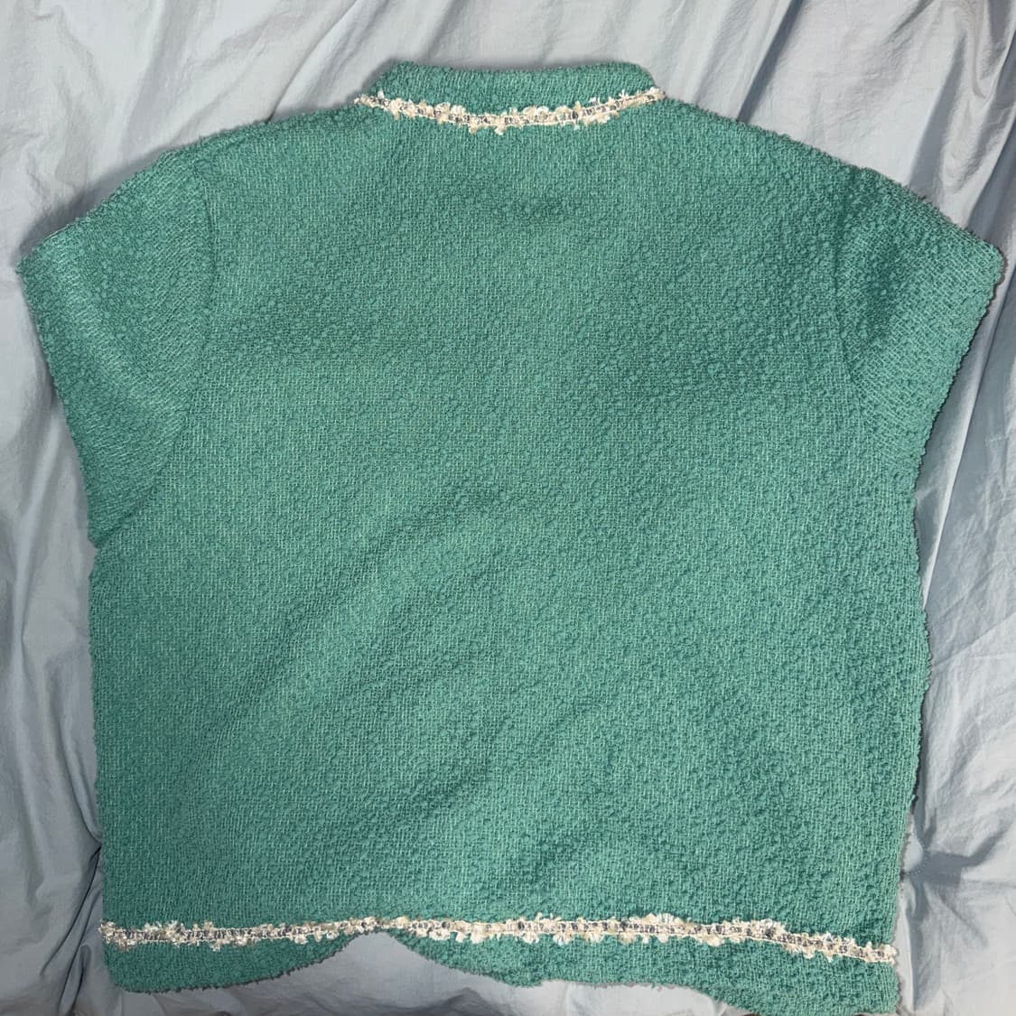 13month fringed tweed jacket mint 상품이미지6