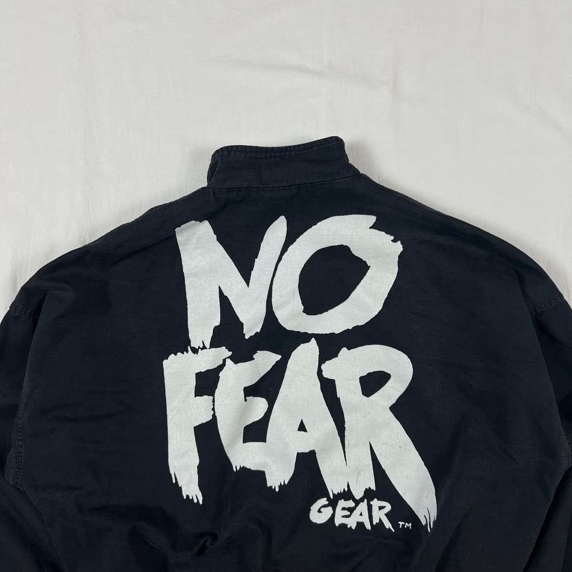 90‘s 노피어 no fear gear 빅로고 프린트 블루종 자켓 상품이미지8