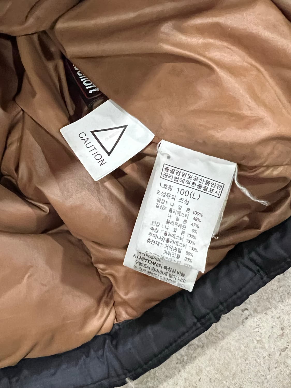 노스페이스 아이거 구스다운 패딩 점퍼 블랙 상품이미지7