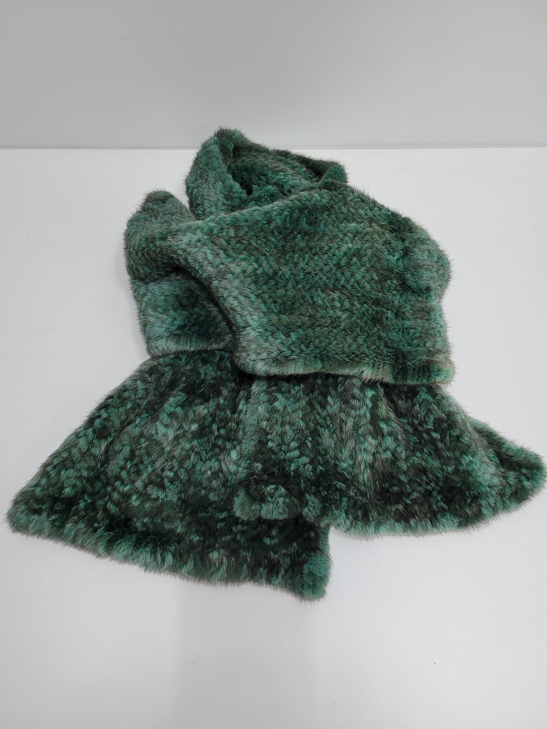 천연 밍크 머플러 / 총장 173 블랙+그린
 상품이미지1