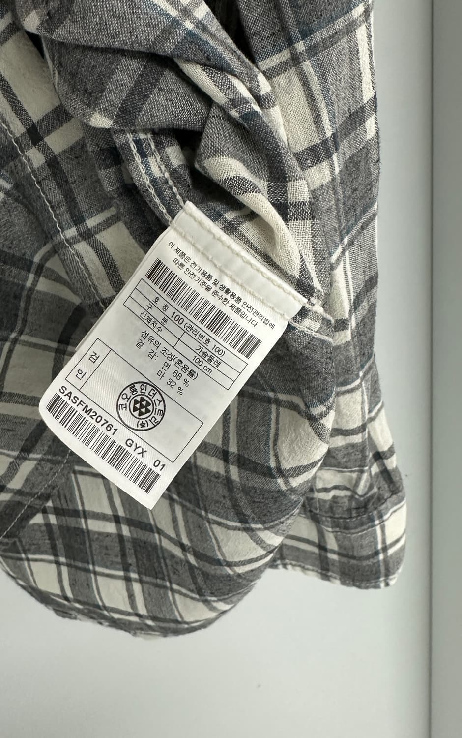 [시리즈] 남성 체크 셔츠 상품이미지5