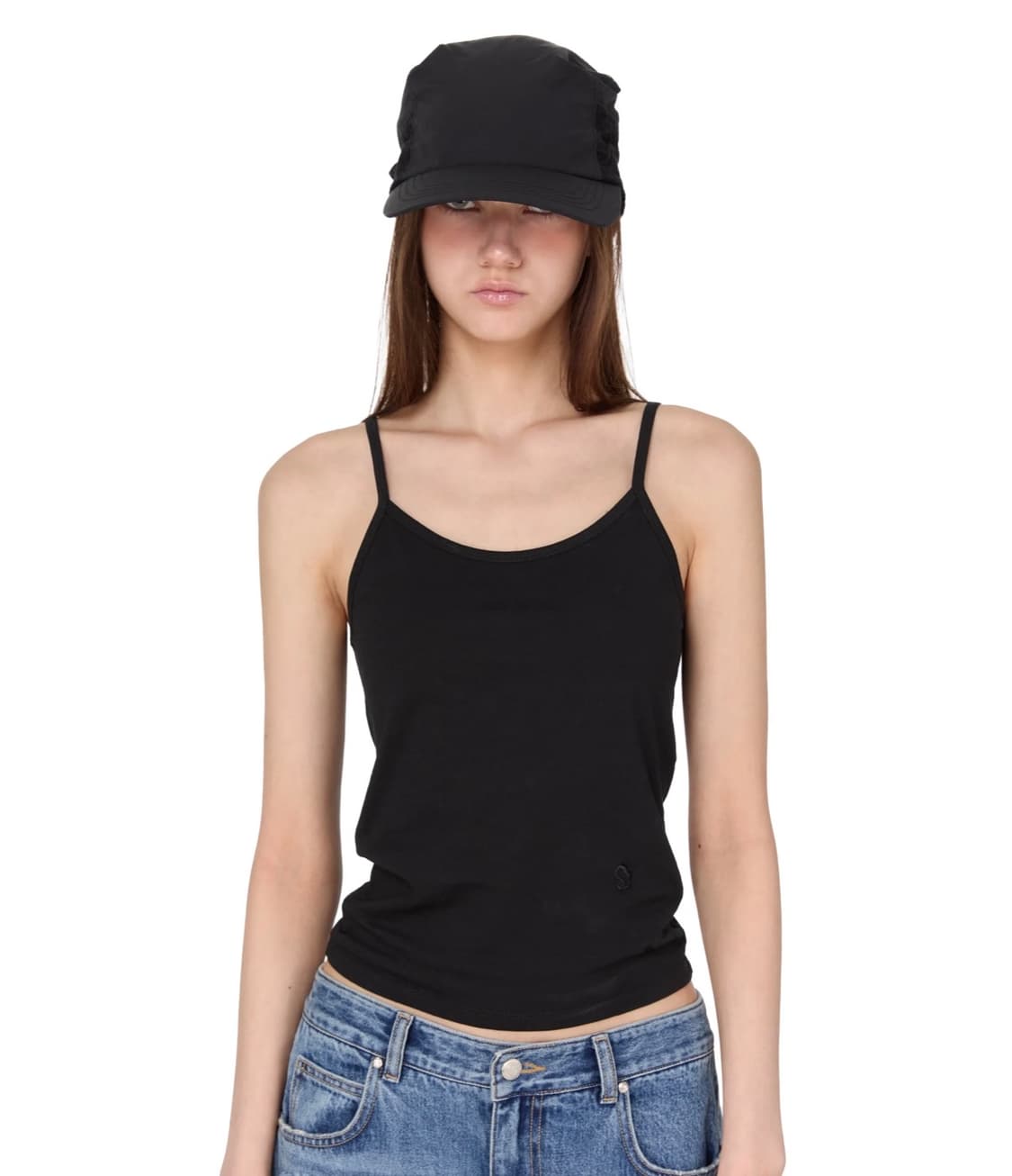 썬번프로젝트 베이직 슬리브리스 탑 블랙 상품이미지1