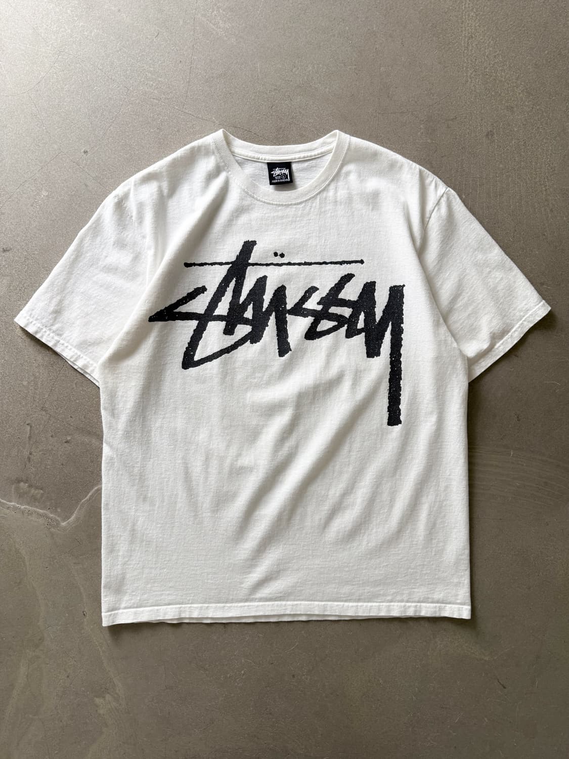 Stussy Signature Logo White T-Shirt 상품이미지1