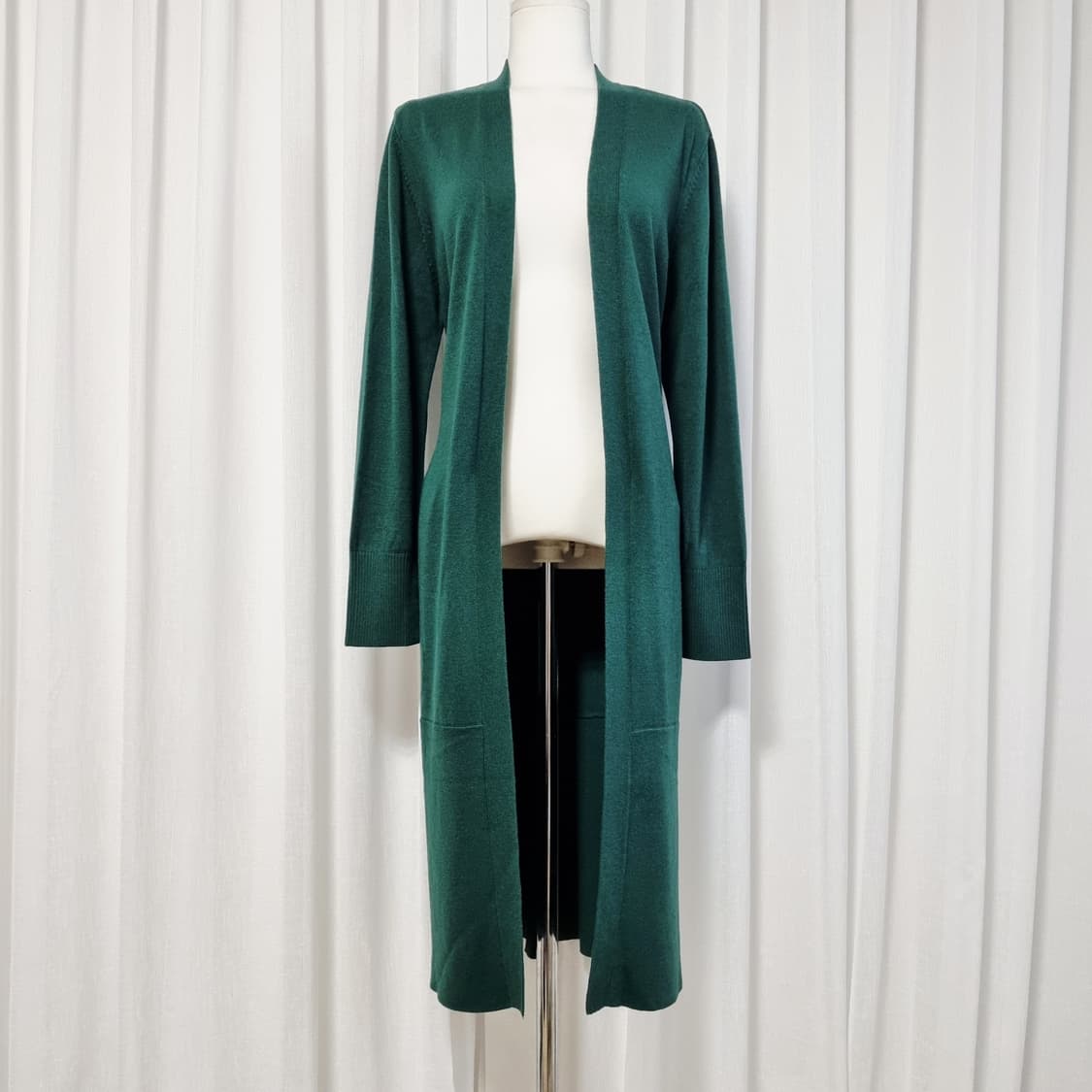 도나카란 DKNY 오픈형 롱가디건 (55-날씬66) 상태최상/원단혼용 굿 상품이미지1