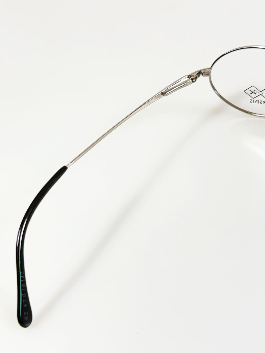 90s ROSSINIS 실버 메탈 슬림 오벌 프레임 빈티지 안경 상품이미지7