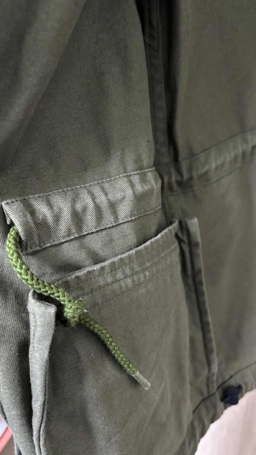 Xgirl 야상 후드집업 자켓 카키 상품이미지8