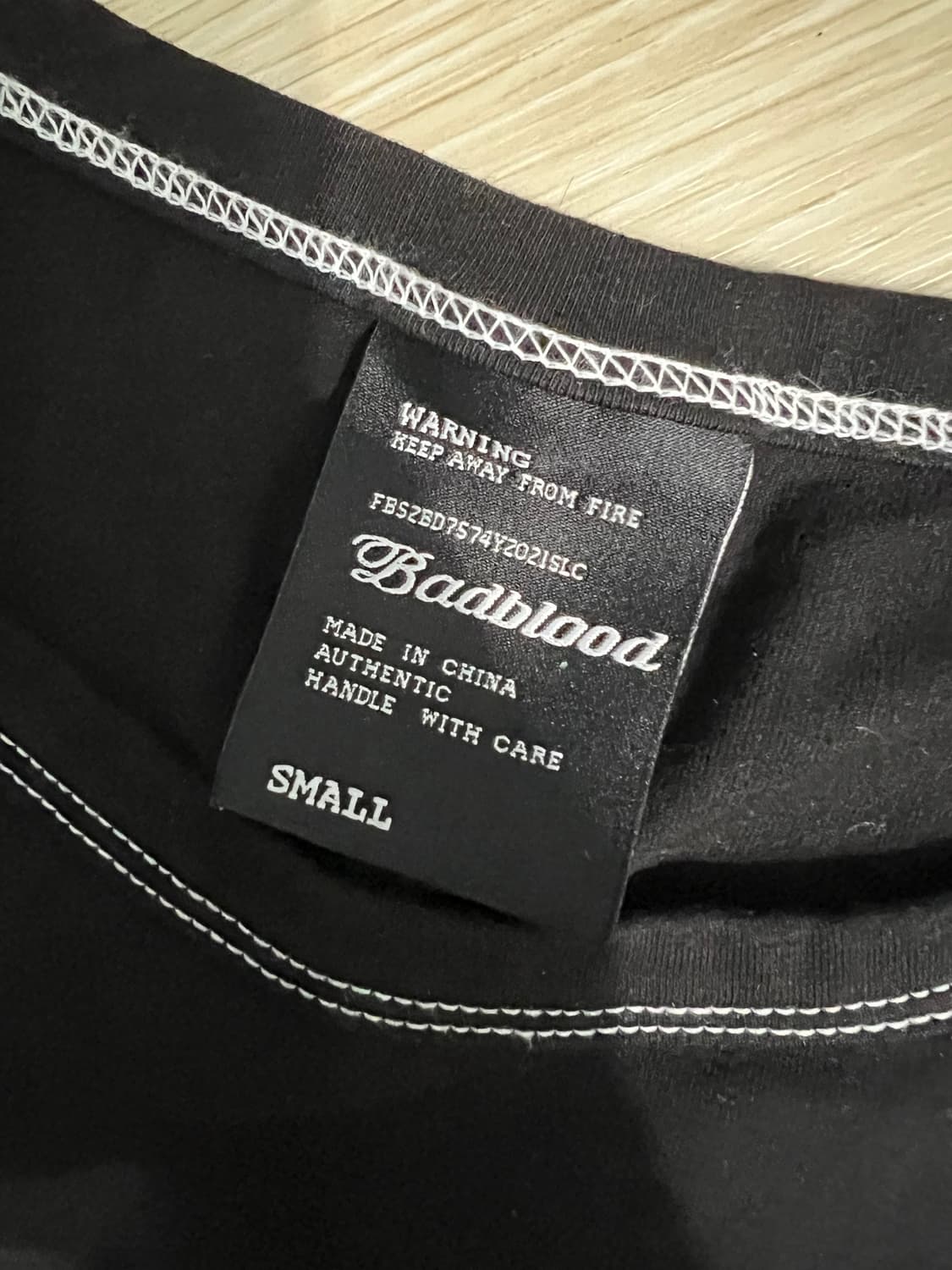 배드블러드 민소매 블랙 S 상품이미지3
