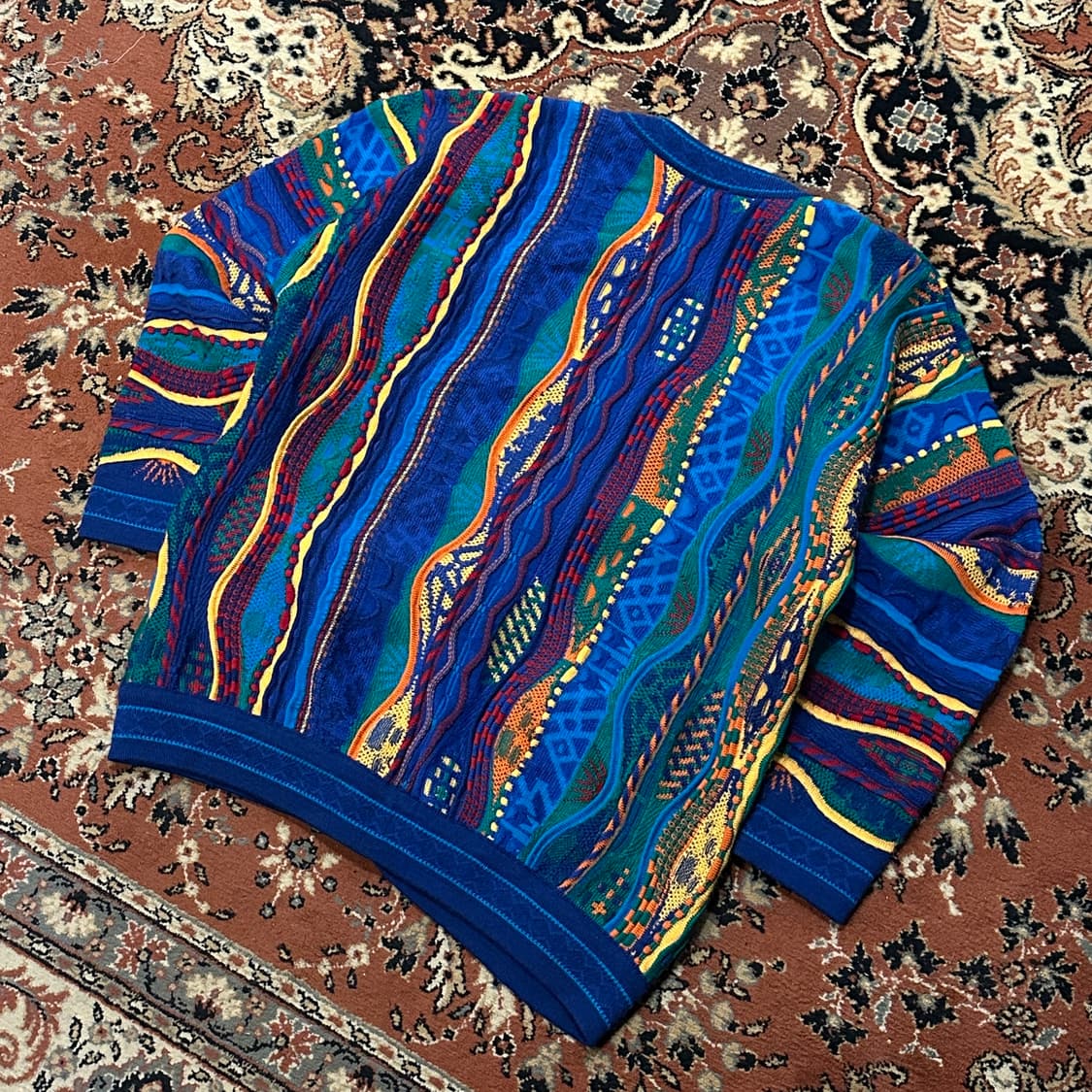 쿠지 니트 가디건 케이블 (S-M) 멀티컬러 상품이미지7