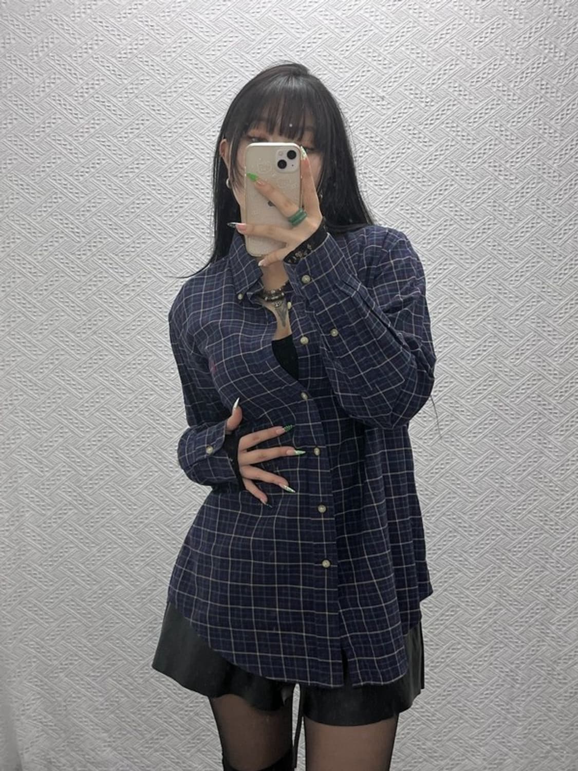 폴로 랄프로렌 올드스쿨 캐주얼 빈티지 체크 셔츠 M C09013 상품이미지2