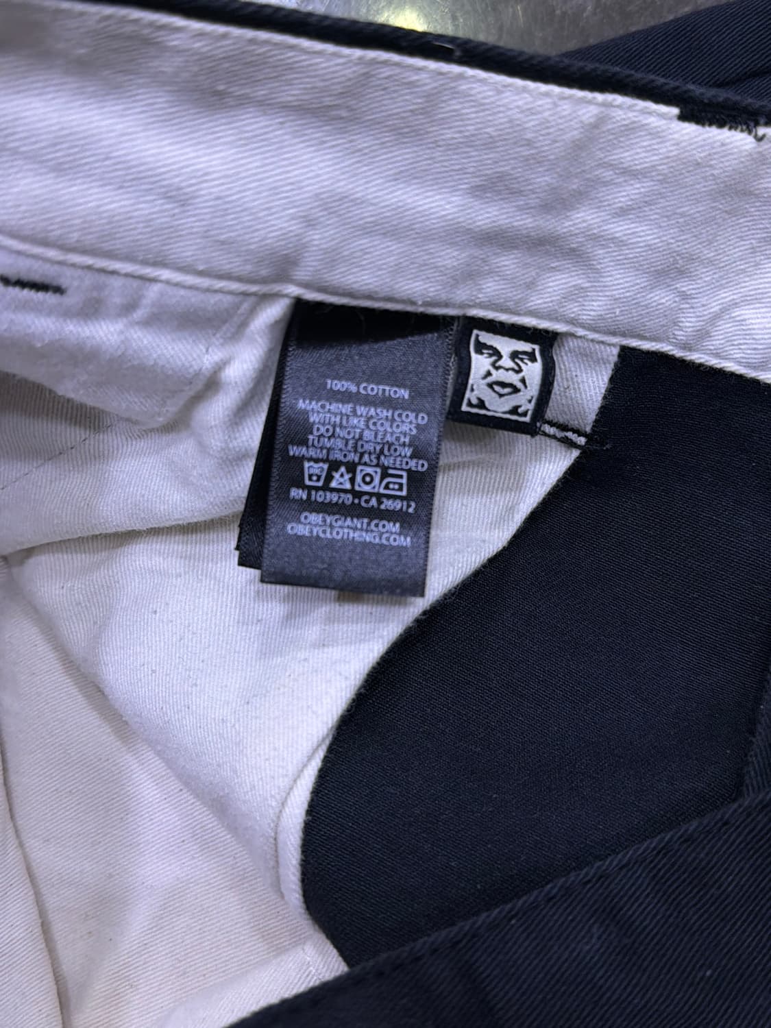 오베이 코튼 치노팬츠 레귤러핏 네이비 33 상품이미지9